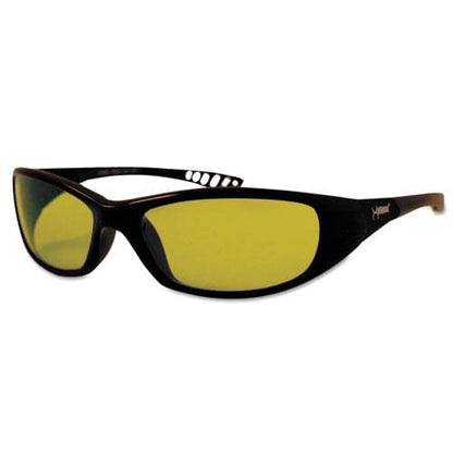KleenGuard V40 Hellraiser Safety Glasses Black Frame Amber Lens - Office - KleenGuard™