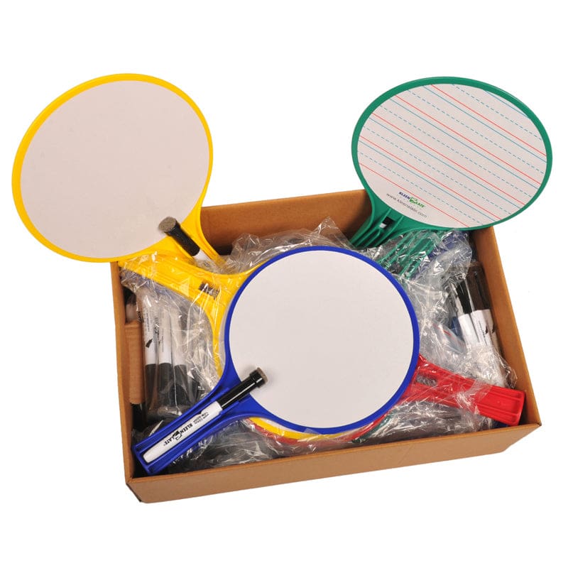 Kleenslate Round Classroom Kit Set 24 Paddles - Dry Erase Boards - Kleenslate Concepts Lp