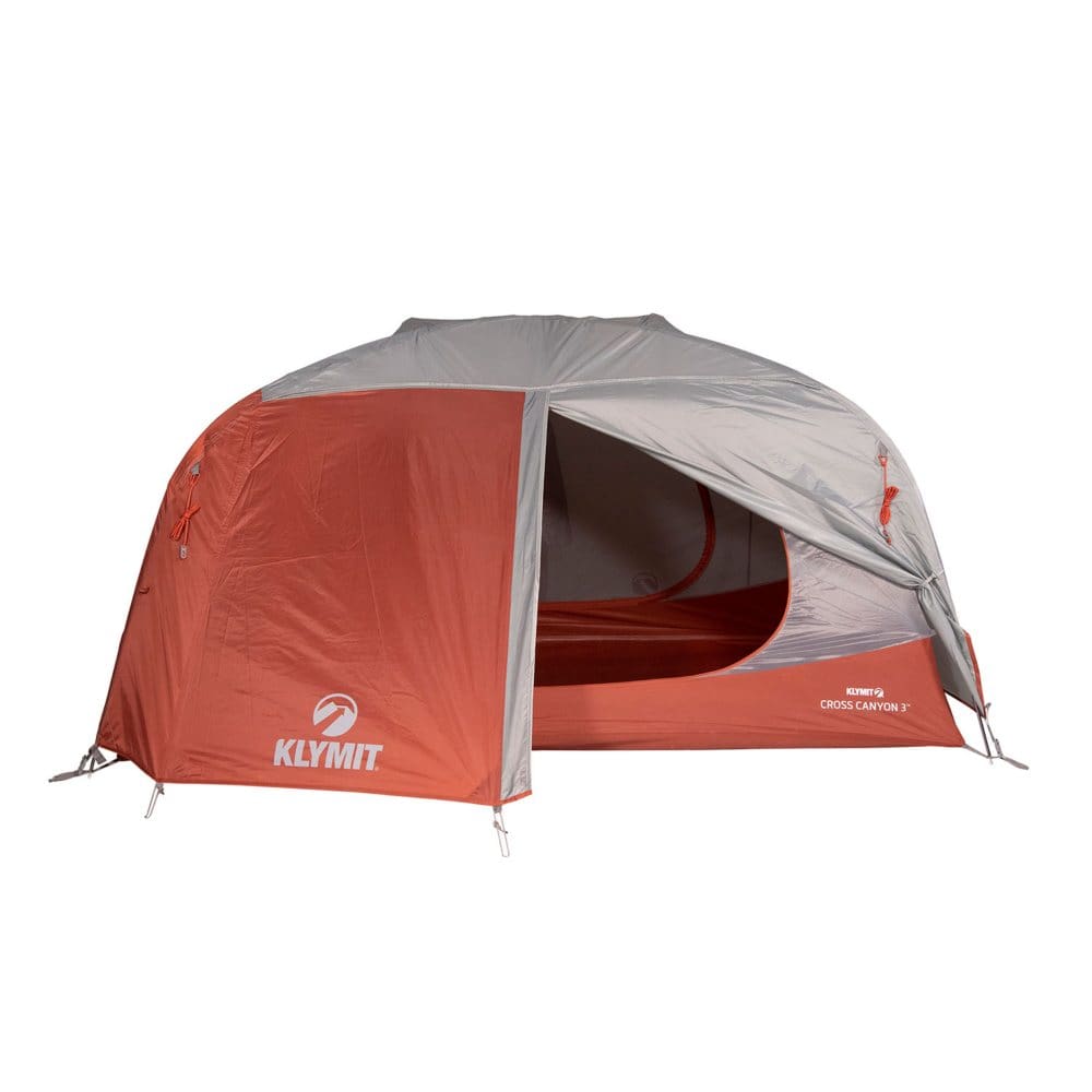 Klymit Cross Canyon 3-Person (3 Season) Tent - Red - Camping Equipment - Klymit