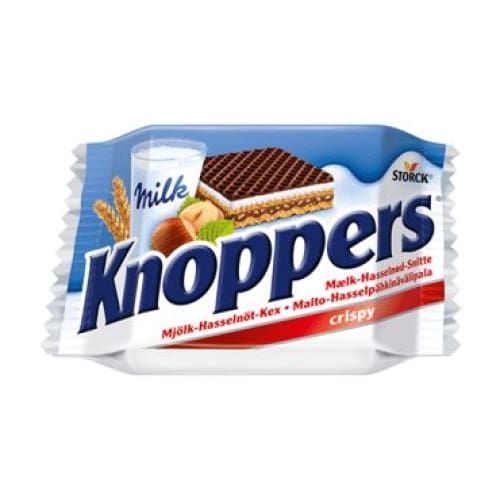 KNOPPERS Waffle with Milky and Nougat Cream Filling 0.99 oz. (28 g.) - Knoppers