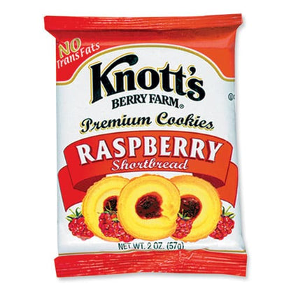 Knott’s Berry Farm Premium Berry Jam Shortbread Cookies Raspberry 2 Oz Pack 36/carton - Food Service - Knott’s Berry Farm®