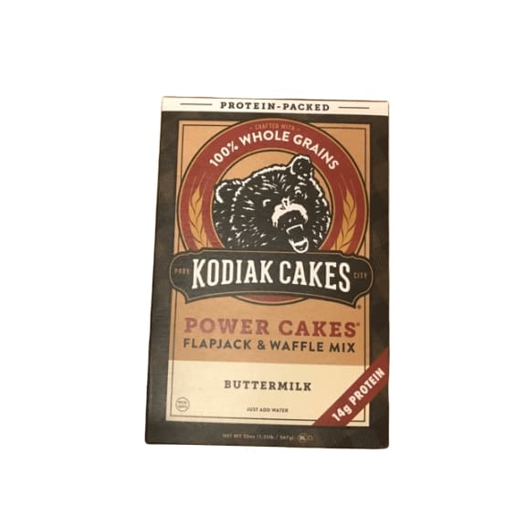 Kodiak Cakes Protein Pancake Power Cakes, Flapjack & Waffle Baking Mix, Buttermilk, 20 oz - ShelHealth.Com