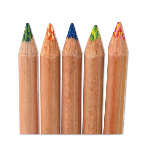 Koh-I-Noor Tri-tone Color Pencils 3.8 Mm Assorted Tri-tone Lead Colors Tan Barrel Dozen - School Supplies - Koh-I-Noor