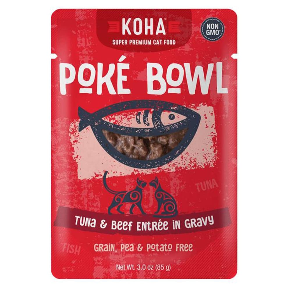 Koha Cat Grain Free Pok Tuna and Beef 3oz.(Case of 24) - Pet Supplies - Koha