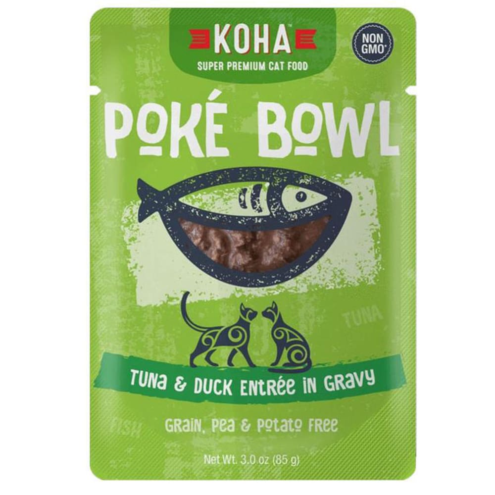 Koha Cat Grain Free Pok Tuna and Duck 3oz.(Case of 24) - Pet Supplies - Koha