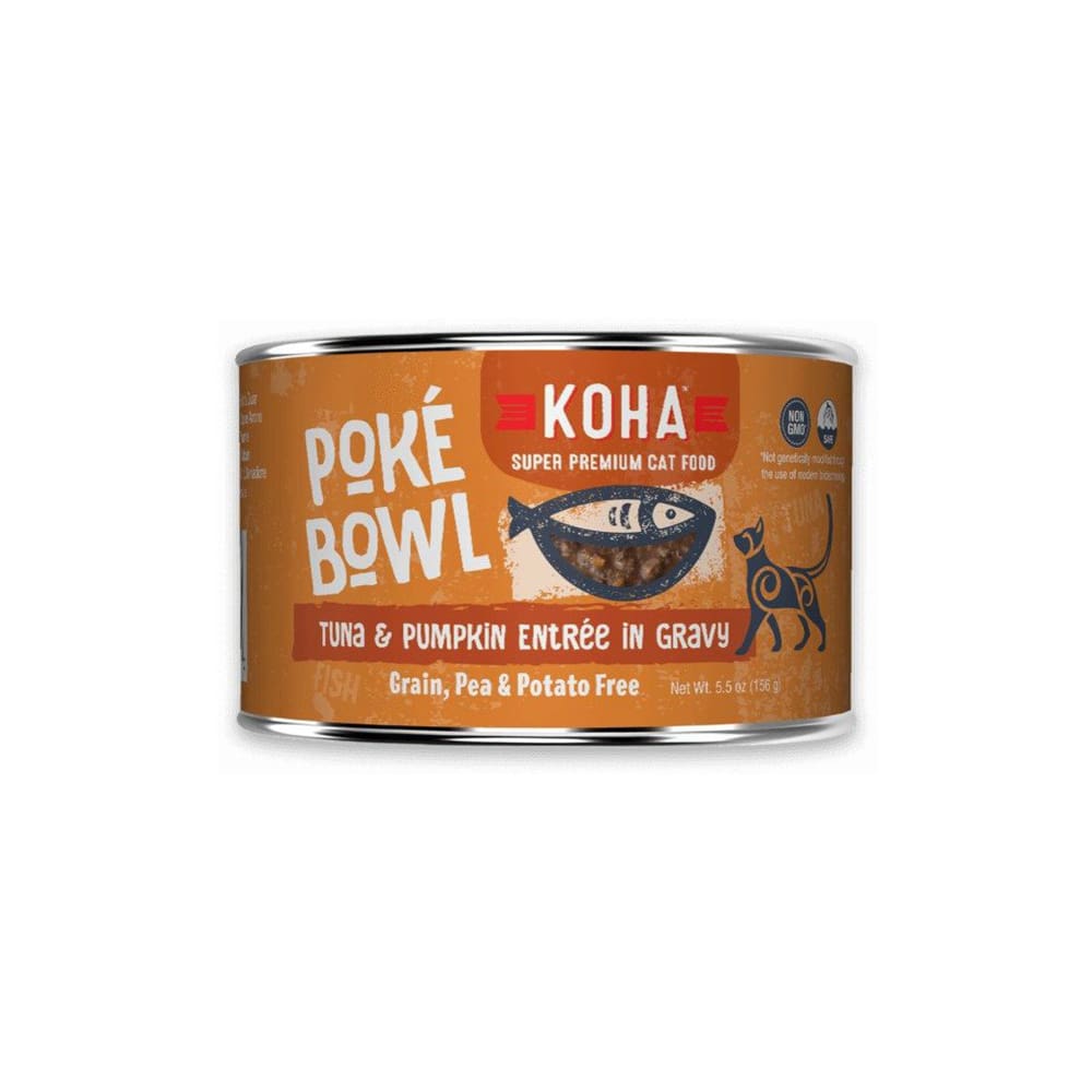 Koha Cat Grain Free Pok Tuna and Pumpkin 5.5oz.(Case of 24) - Pet Supplies - Koha