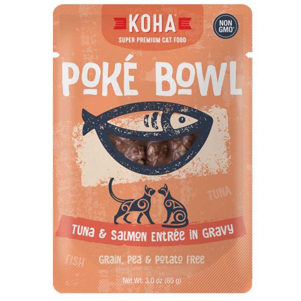 Koha Cat Grain Free Pok Tuna and Salmon 3oz.(Case of 24) - Pet Supplies - Koha