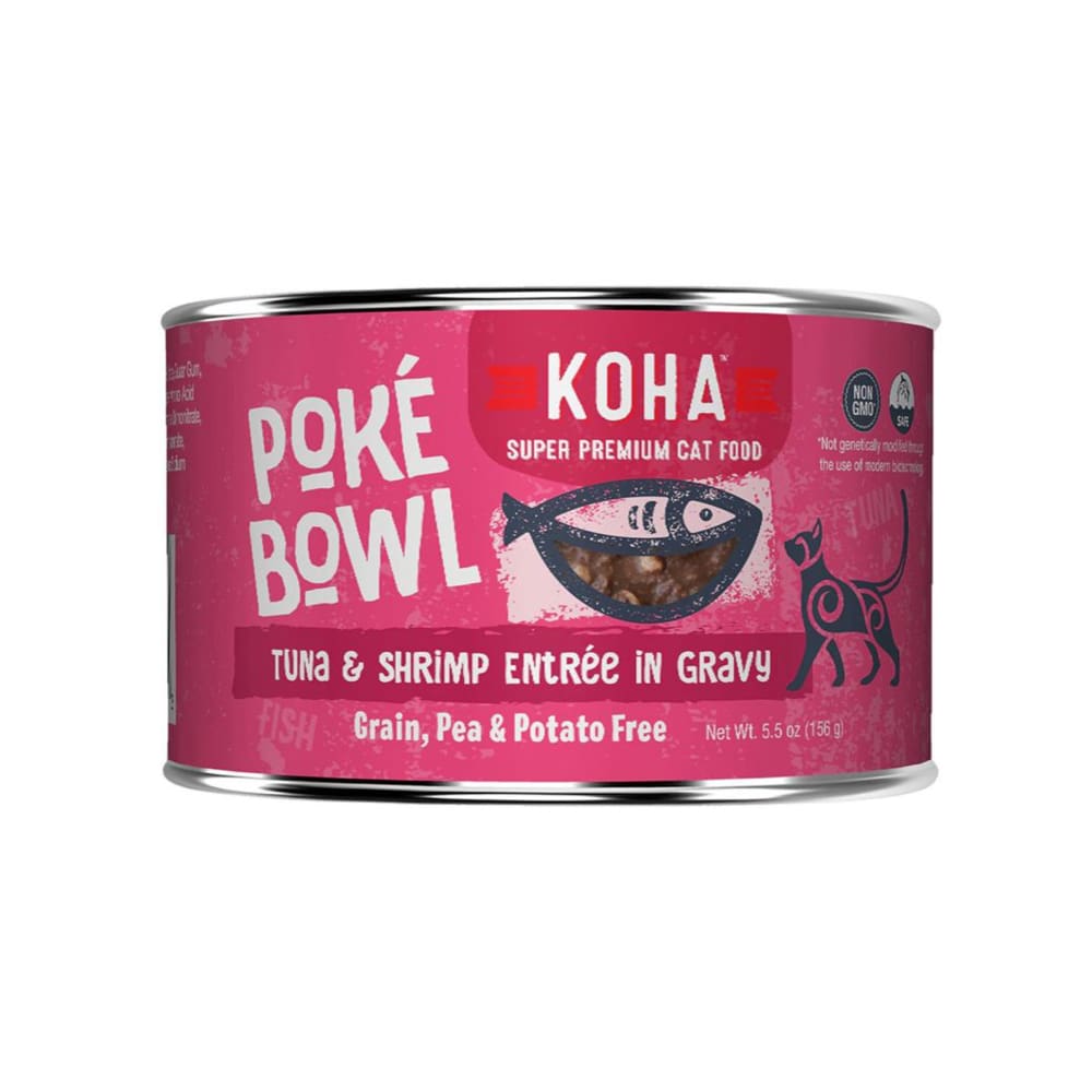 Koha Cat Grain Free Pok Tuna and Shrimp 5.5oz.(Case of 24) - Pet Supplies - Koha