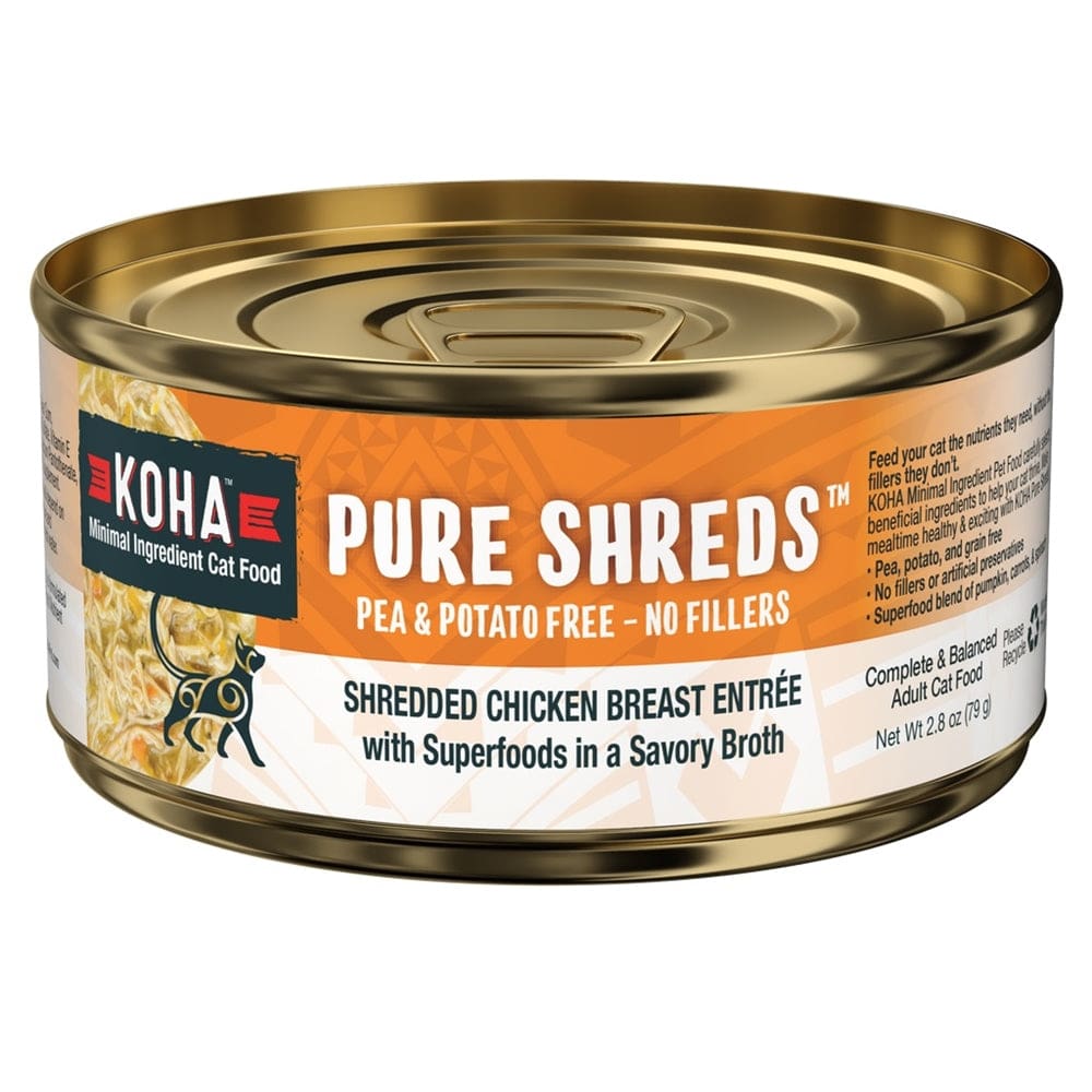 Koha Cat Grain Free Shredded Chicken 2.8oz.(Case of 24) - Pet Supplies - Koha