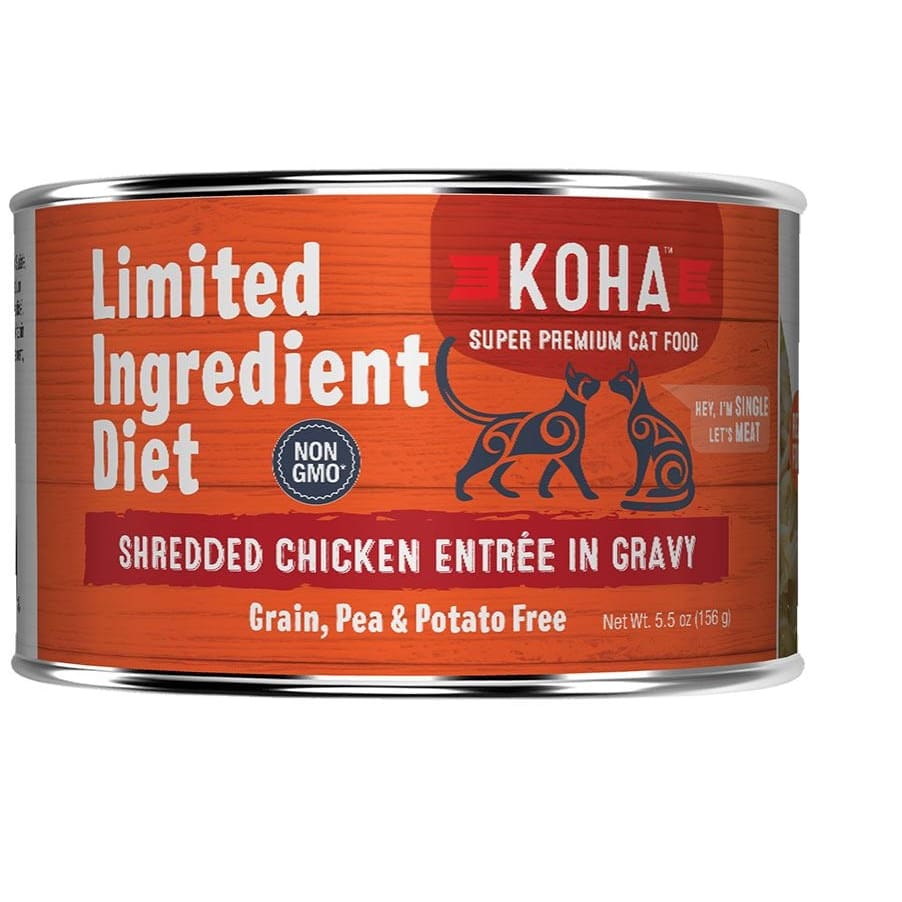 Koha Cat Grain Free Shredded Chicken 5.5oz. (Case of 12) - Pet Supplies - Koha