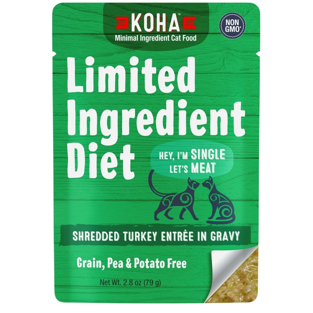 Koha Cat Limited Ingredient Grain Free Shredded Turkey 2.8Oz(Case of 24) - Pet Supplies - Koha