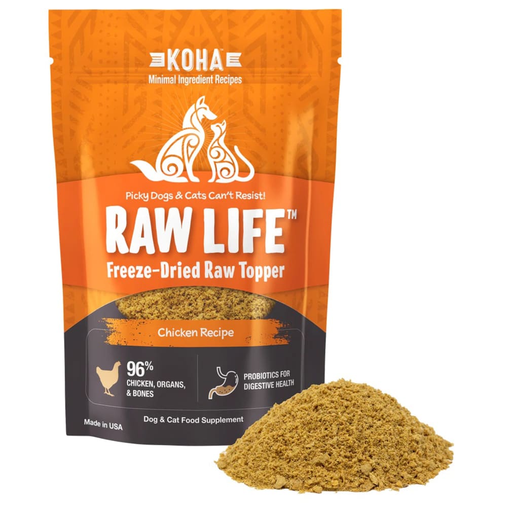 Koha Dog Cat Grain Free Raw Freeze Dried Topper Chicken 8Oz - Pet Supplies - Koha