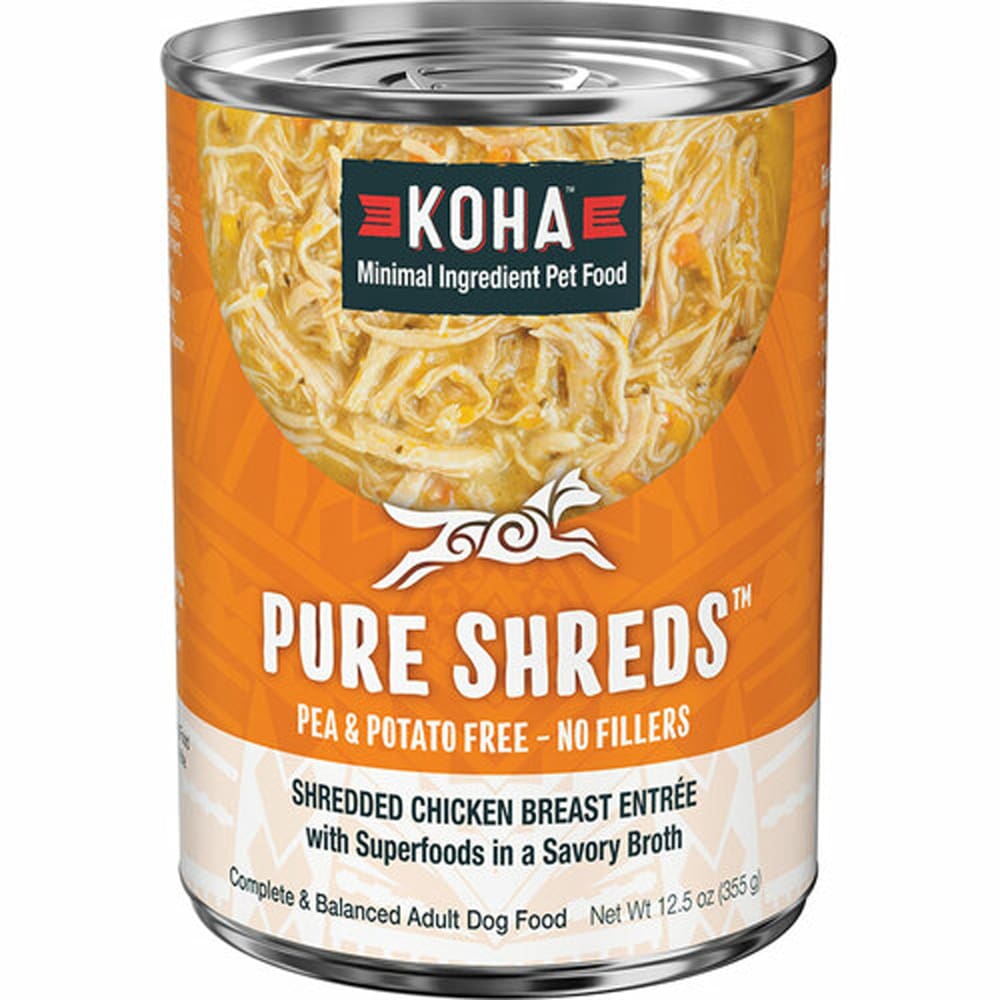 Koha Dog Grain Free Shredded Chicken 12.5oz. (Case of 12) - Pet Supplies - Koha