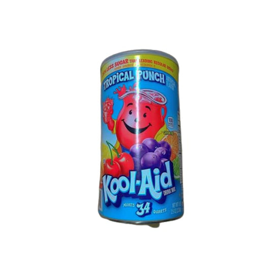 Kool Aid Tropical Punch Powdered Drink Mix (2.5oz Canister), Makes 34 Quarts - ShelHealth.Com