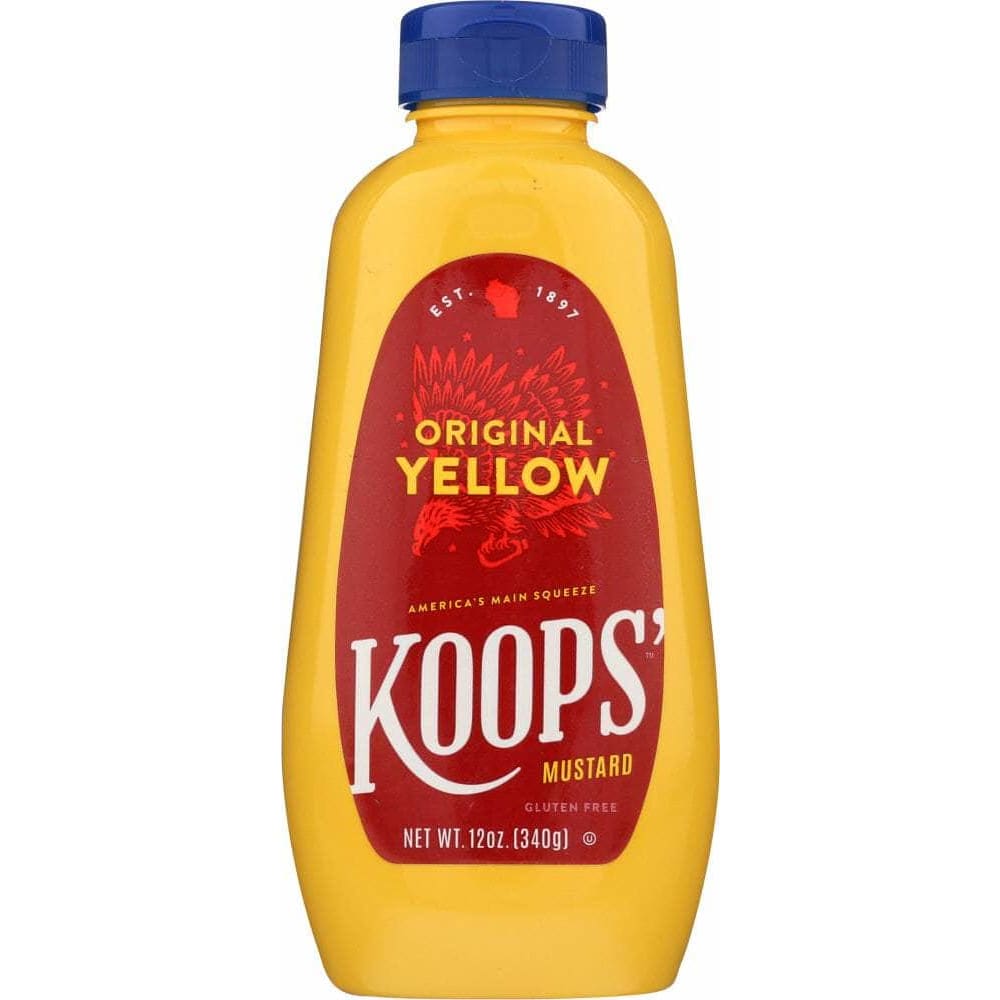 Koops Koops Original Yellow Mustard Squeeze, 12 oz