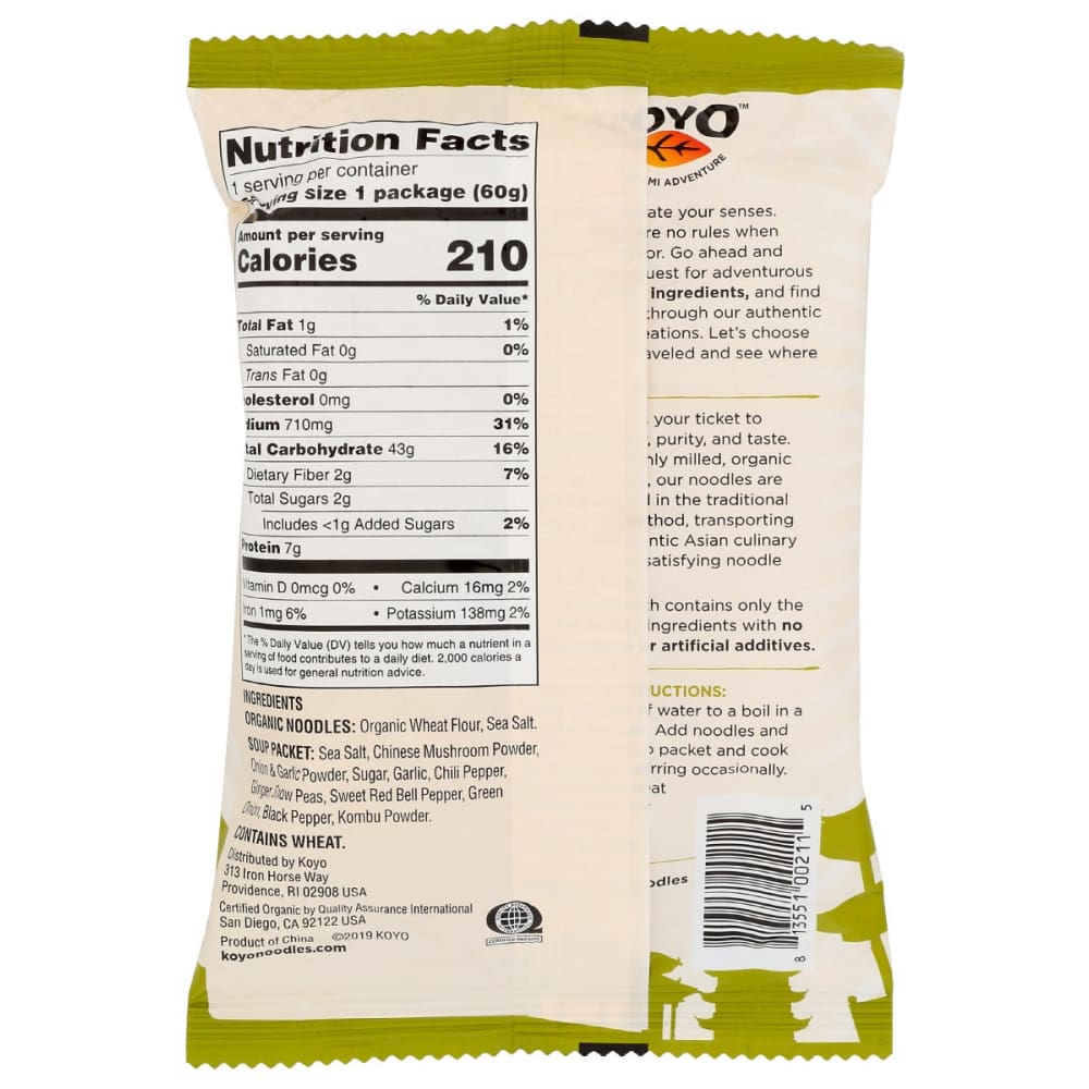 KOYO: Ramen Asian Vegetable 2 oz - Grocery > Soups & Stocks - KOYO