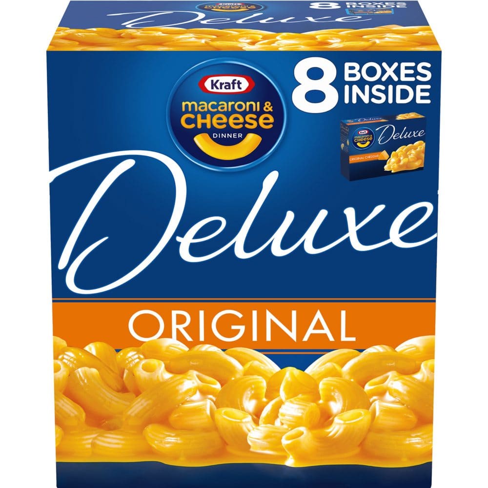 Kraft Deluxe Original Cheddar Macaroni and Cheese Dinner (14 oz. 8 pk.) - Pasta & Boxed Meals - Kraft Deluxe