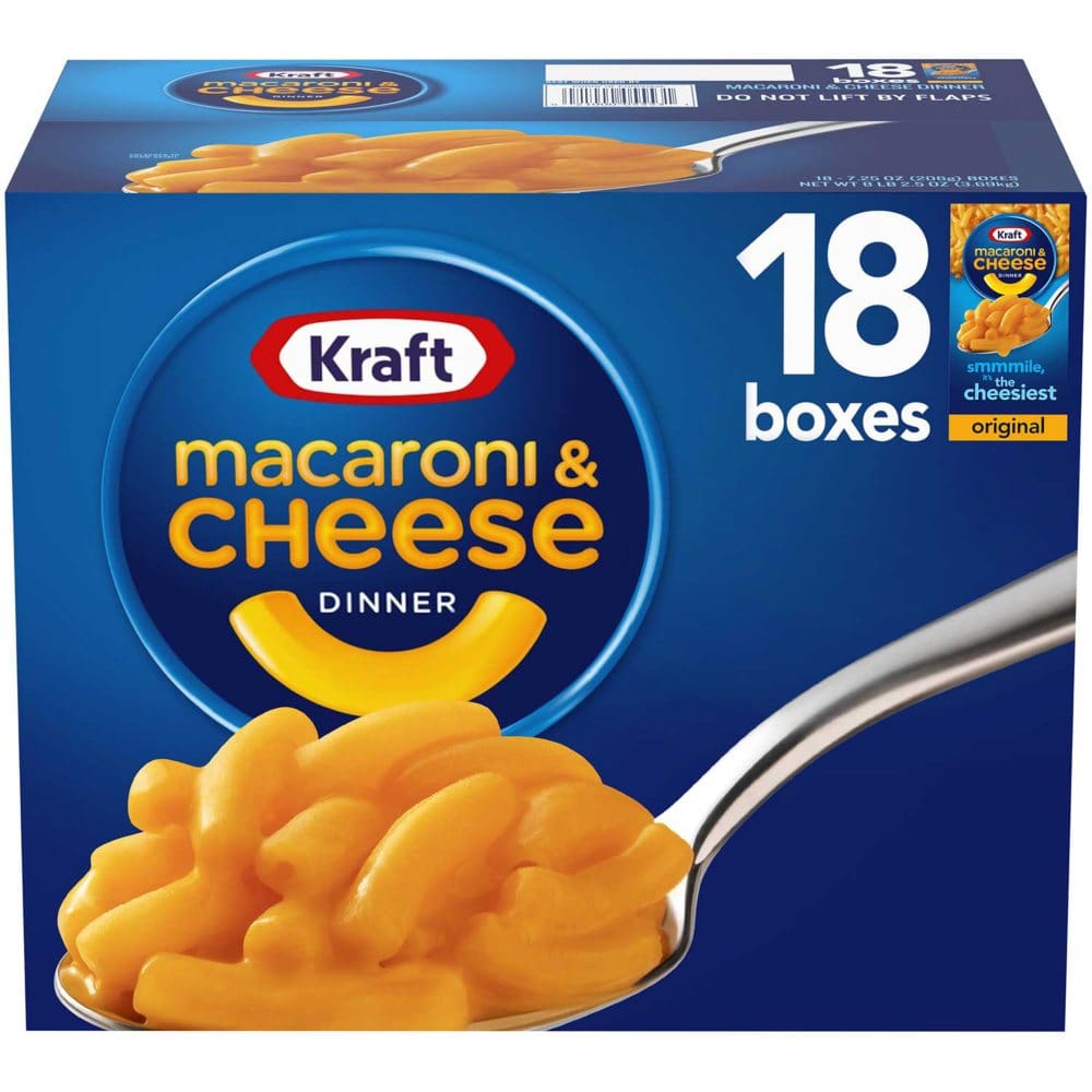 Kraft Original Macaroni and Cheese Dinner (7.25 oz. 18 pk.) - Pasta & Boxed Meals - Kraft Original