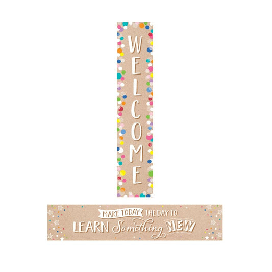 Krafty Pop Welcome Banner (Pack of 6) - Banners - Creative Teaching Press