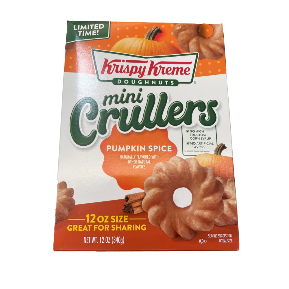 Krispy Kreme Doughnuts mini Crullers Pumpkin Spice 12 oz. - Krispy Kreme