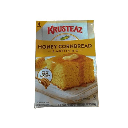Krusteaz Natural Honey Mix, Cornbread and Muffix, 60 Ounce - ShelHealth.Com