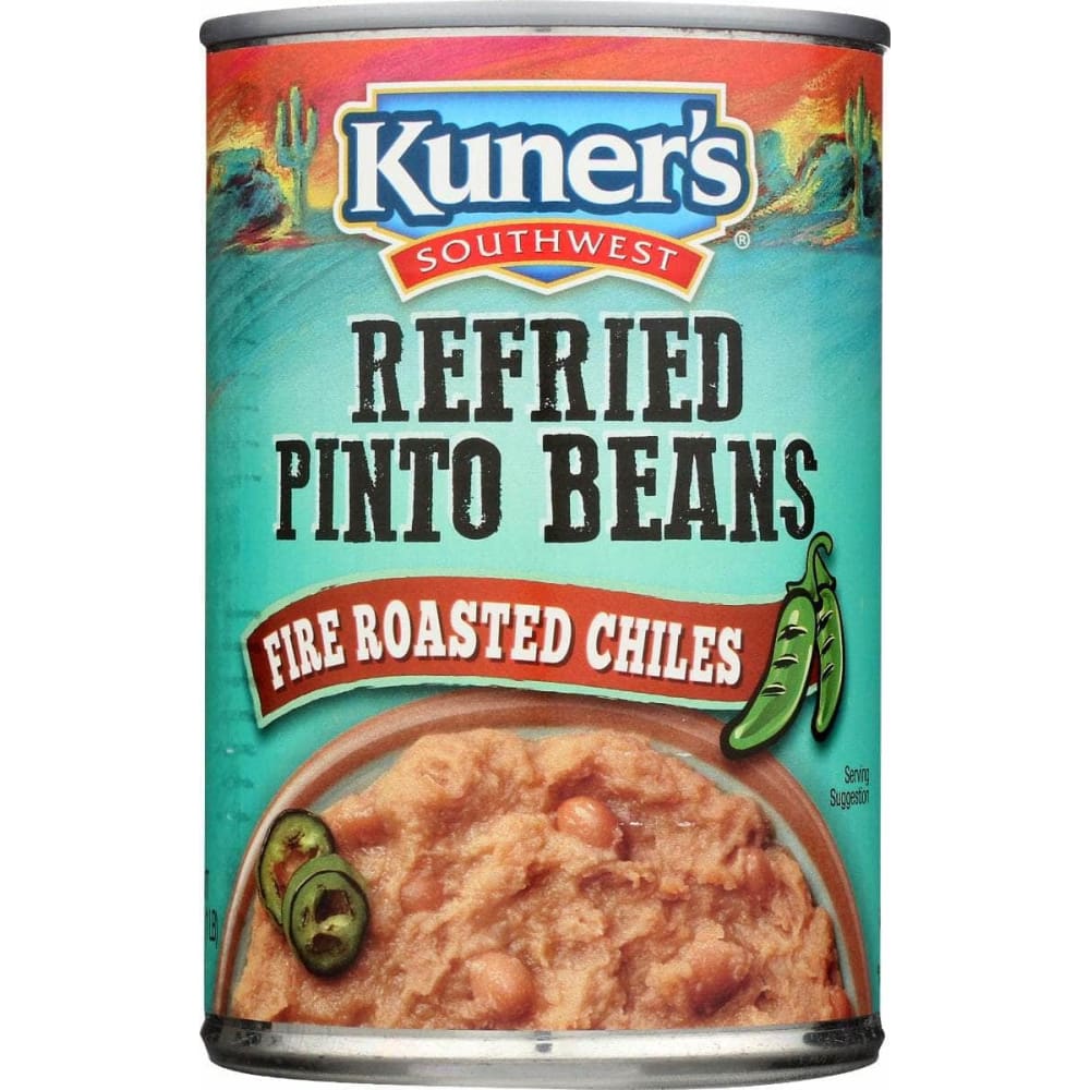 KUNERS Grocery > Pantry KUNERS: Refried Pinto Beans With Fine Roasted Chiles, 16 oz