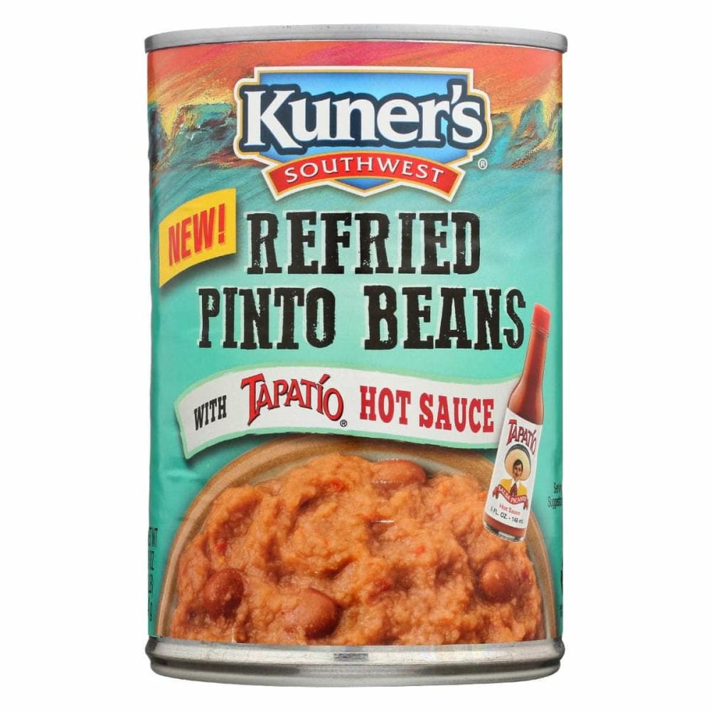 KUNERS KUNERS Refried Pinto Beans With Tapatio Hot Sauce, 16 oz