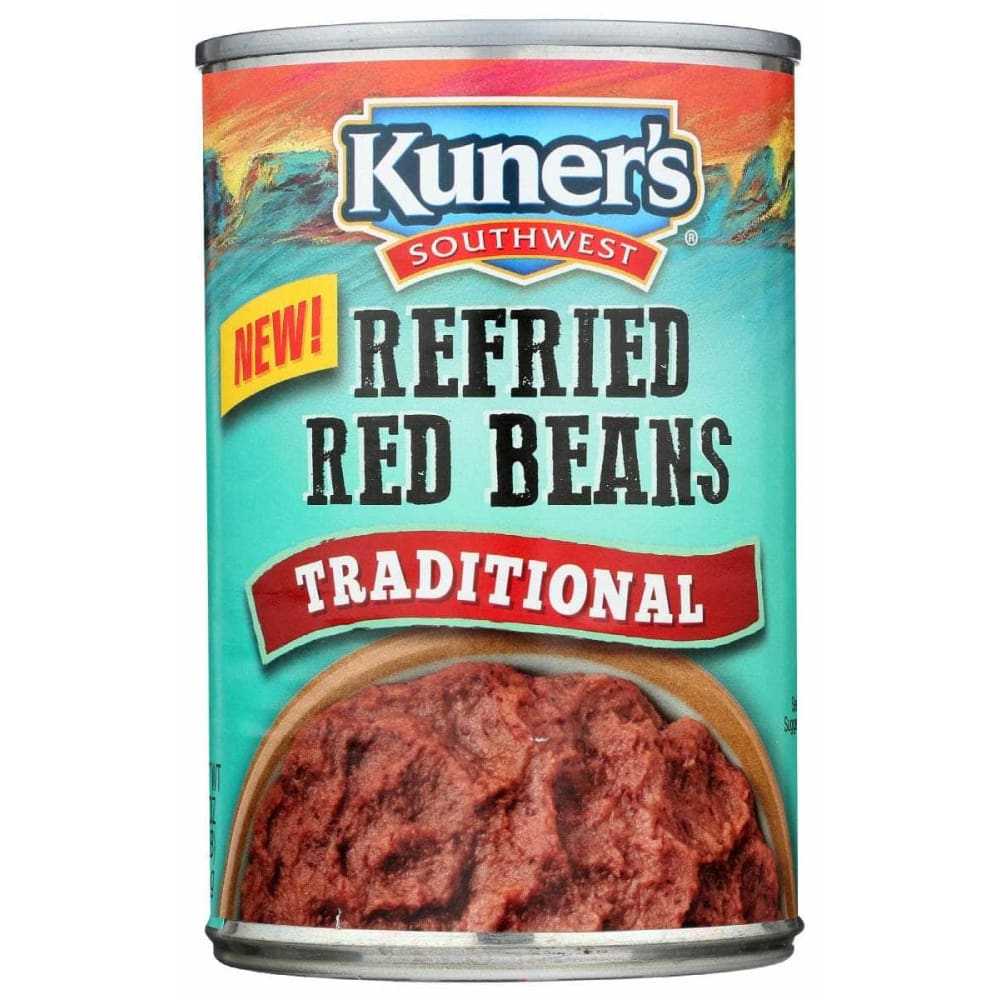 KUNERS KUNERS Refried Red Beans Traditional, 16 oz