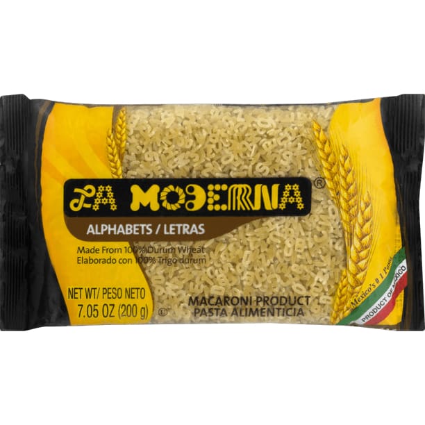 LA MODERNA Grocery > Pantry > Pasta and Sauces LA MODERNA: Pasta Alphabet, 7.05 oz