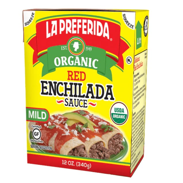 LA PREFERIDA Grocery > Meal Ingredients > Sauces LA PREFERIDA: Organic Red Enchilada Sauce Tetra Recart, 12 oz
