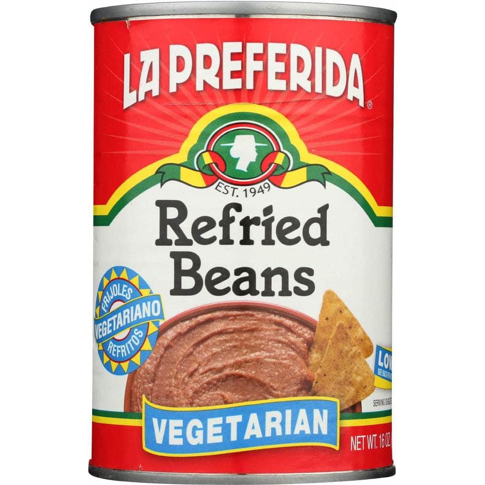 La Preferida La Preferida Refried Beans Vegetarian Low Fat, 16 oz