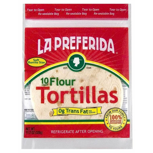 LA PREFERIDA LA PREFERIDA Tortilla Flour, 10 pc