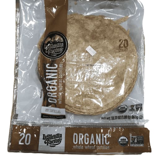 La Tortilla Factory Whole Wheat Low Carb Tortillas - Pack of 20 - 30.33 Oz / 1.89 Lb - ShelHealth.Com