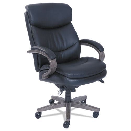 La-Z-Boy Woodbury High-back Executive Chair Supports Up To 300 Lb 20.25 To 23.25 Seat Height Black Seat/back Weathered Gray Base - Furniture