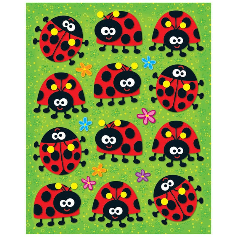 Ladybugs Shape Stickers 72Pk (Pack of 12) - Stickers - Carson Dellosa Education