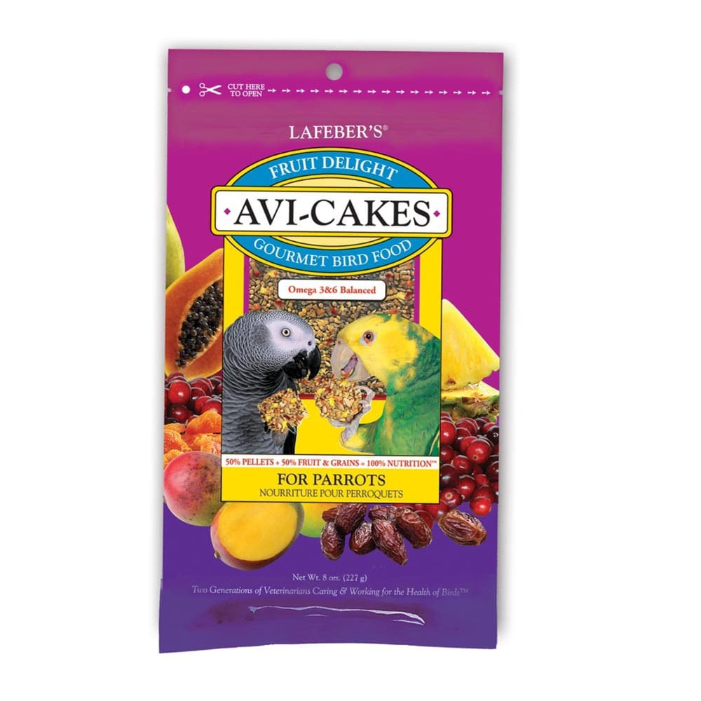 Lafeber Company Fruit Delight Avi-Cakes Parrot Treat 8 oz - Pet Supplies - Lafeber