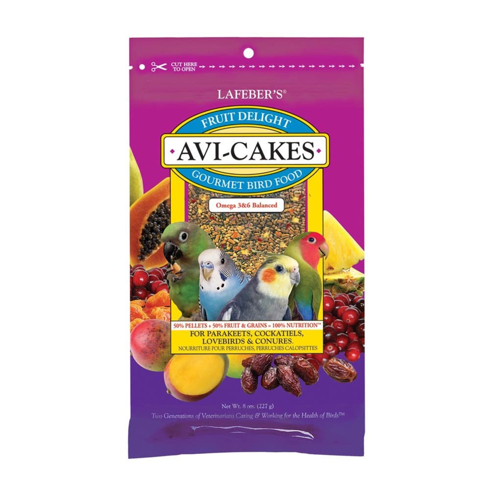 Lafeber Company Fruit Delight Avi-Cakes Small Birds Treat 8 oz - Pet Supplies - Lafeber