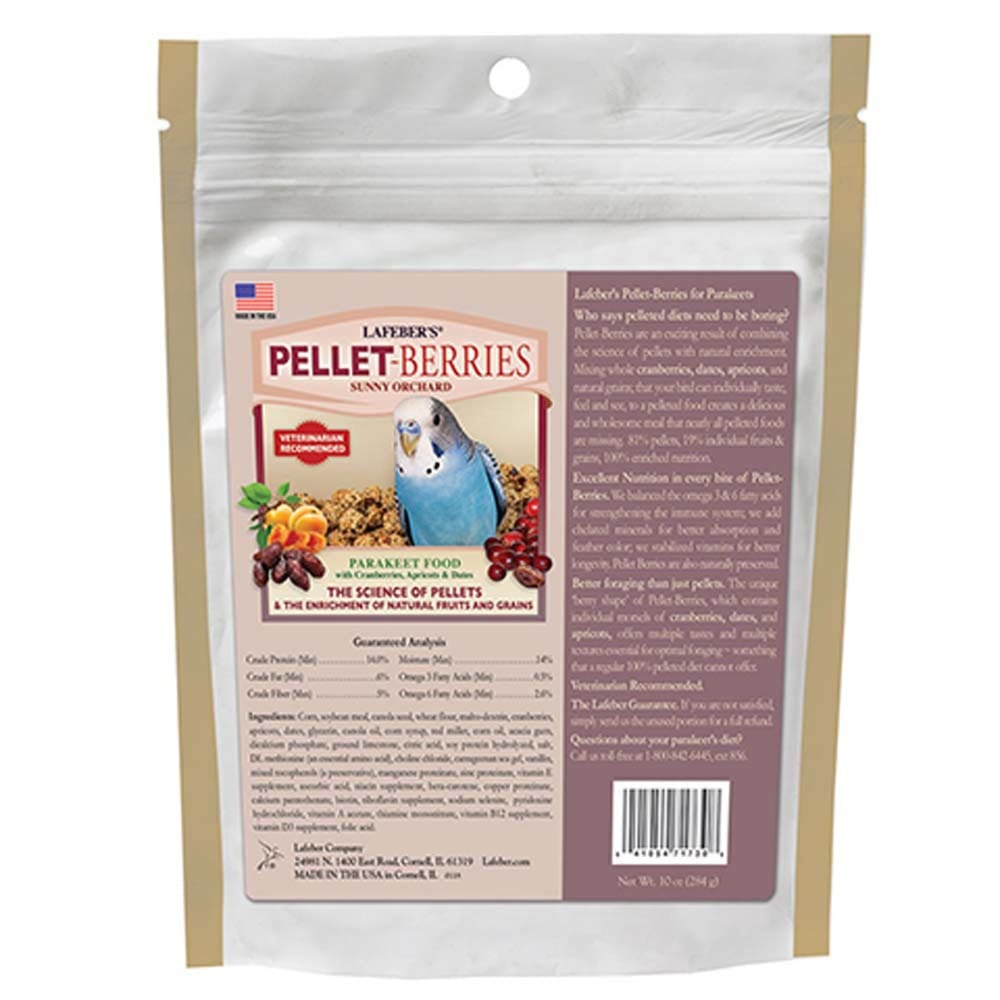 Lafeber Company Pellet-Berries Sunny Orchard Parakeet Food 10 oz - Pet Supplies - Lafeber