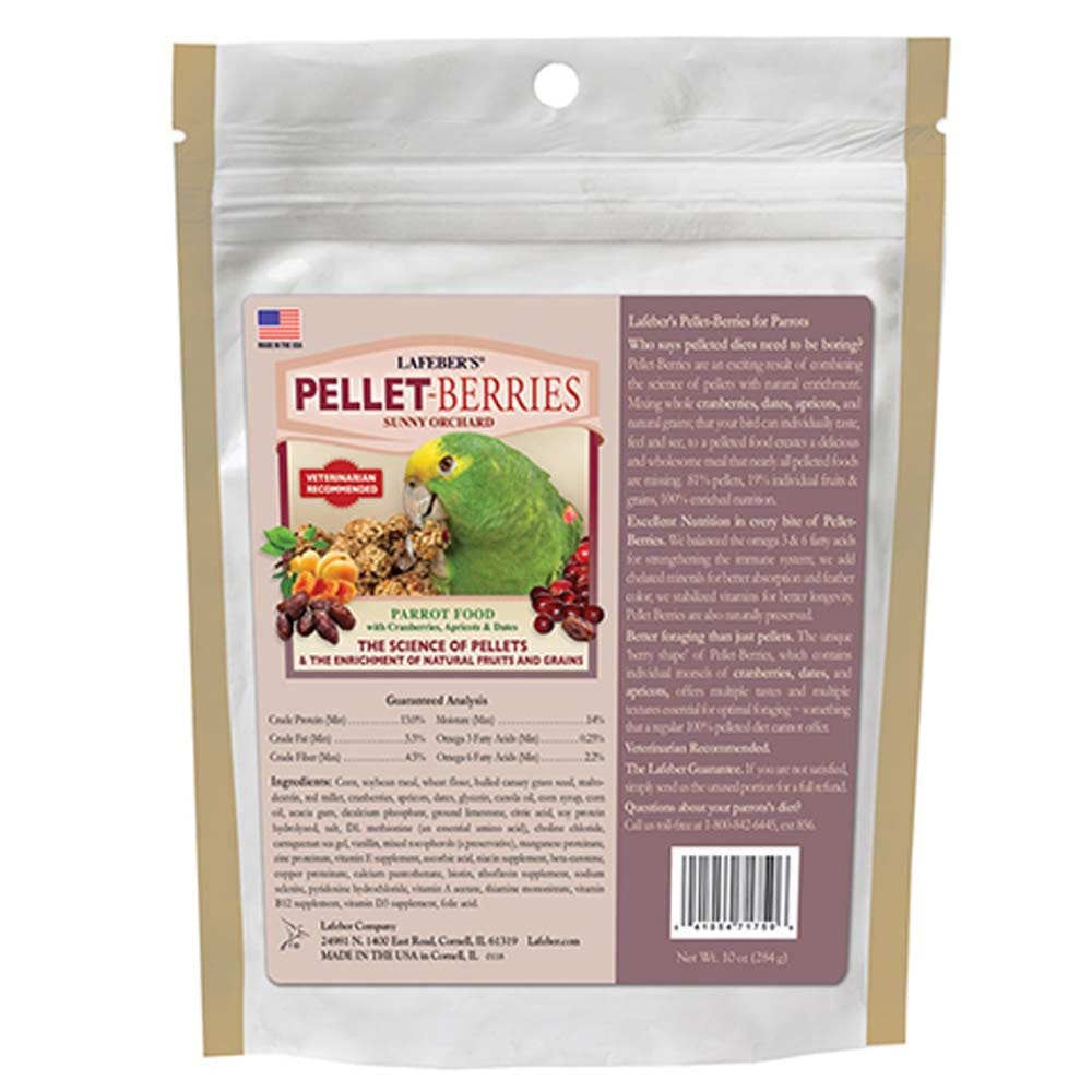 Lafeber Company Pellet-Berries Sunny Orchard Parrot Food 10 oz - Pet Supplies - Lafeber