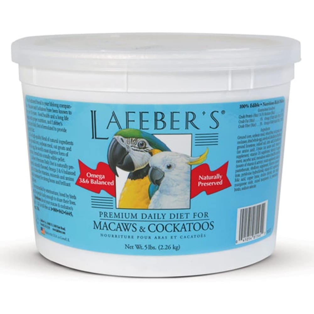 Lafeber Company Premium Daily Diet Pellet for Macaw and Cockatoo 25 lb - Pet Supplies - Lafeber