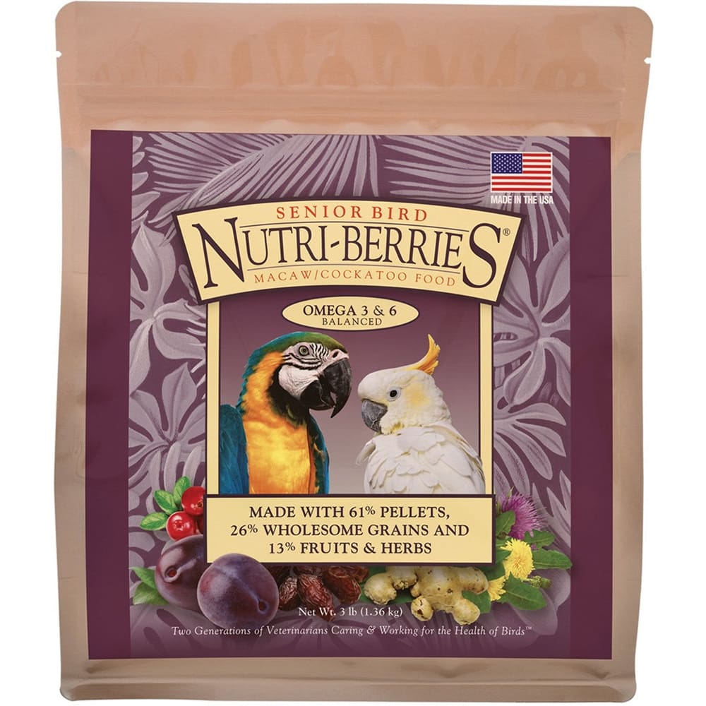 Lafeber Company Senior Bird Nutri-Berries Macaw & Cockatoo Food 10 oz - Pet Supplies - Lafeber