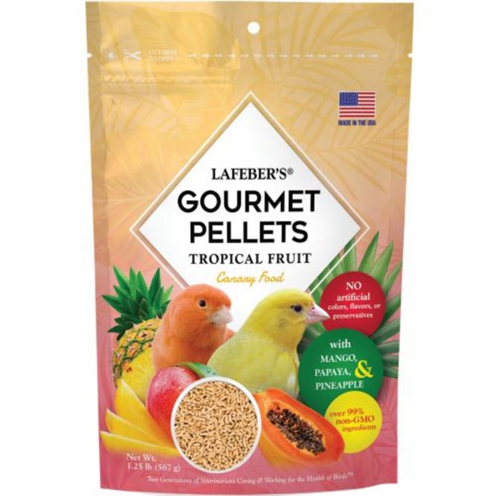 Lafeber Company Tropical Fruit Gourmet Pellets Canary Bird Food 1.25 Pounds - Pet Supplies - Lafeber