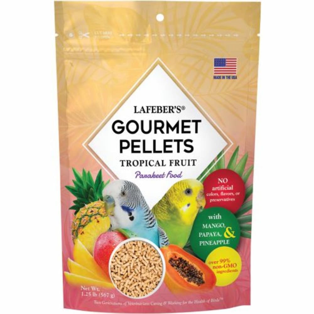 Lafeber Company Tropical Fruit Gourmet Pellets Parakeet Bird Food 1.25 Pounds - Pet Supplies - Lafeber