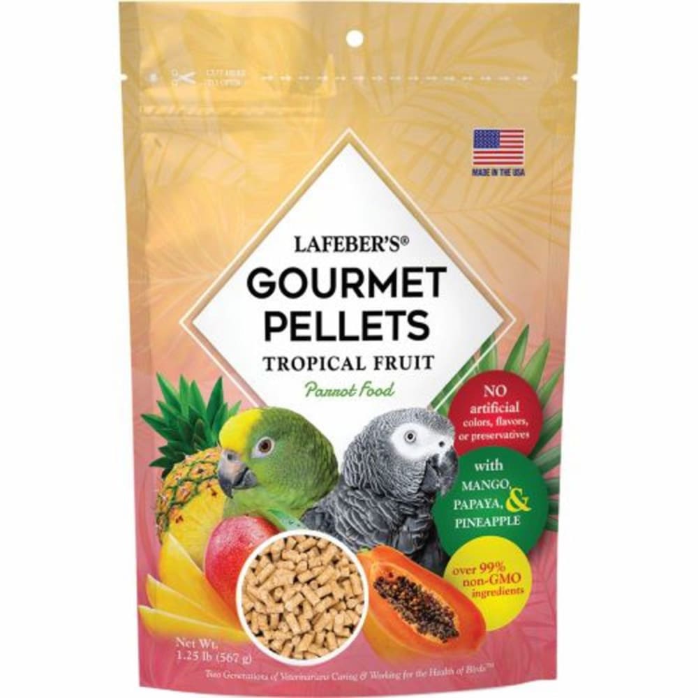 Lafeber Company Tropical Fruit Gourmet Pellets Parrot Bird Food 1.25 Pounds - Pet Supplies - Lafeber