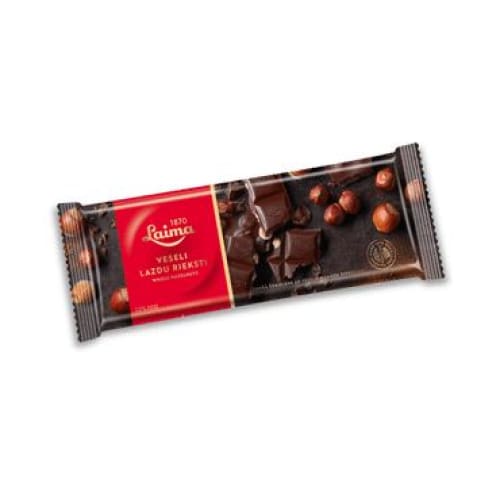 Laima Dark Chocolate with Whole Hazelnuts Chocolate Candy Bar 7 oz (200 g) - Laima