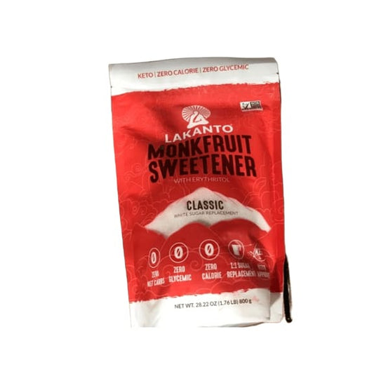 Lakanto Sugar Free Classic Monkfruit Sweetener, 28.22 Ounce - ShelHealth.Com