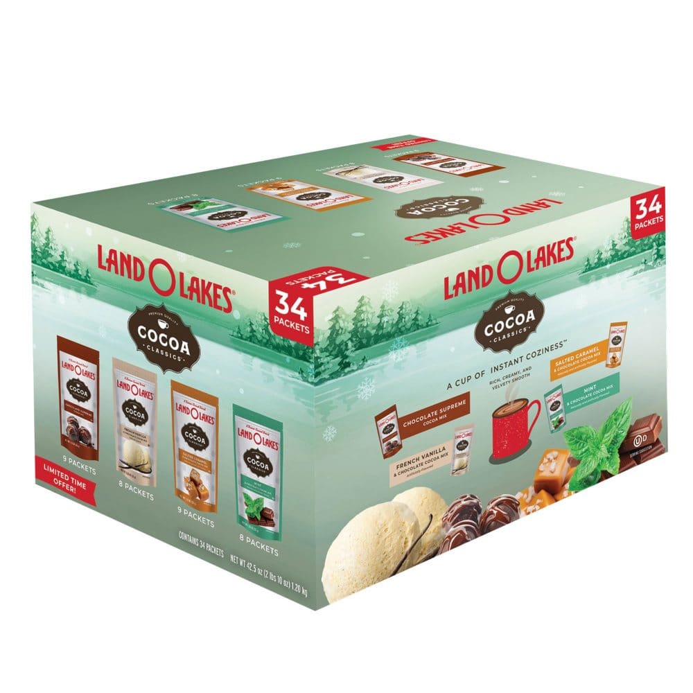 Land O’Lakes Cocoa Classics Hot Cocoa Mix Variety Pack (34 pk.) - Coffee Tea & Cocoa - Land O’Lakes