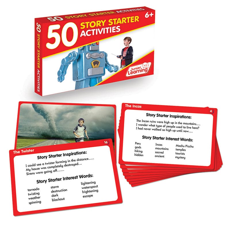 Language Arts Activity Cards Story Starters (Pack of 3) - Writing Skills - Junior Learning