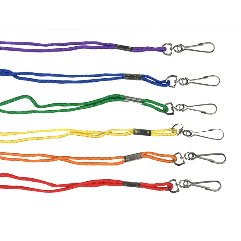 Lanyards Assorted Pack Of 12 (Pack of 6) - Whistles - Dick Martin Sports