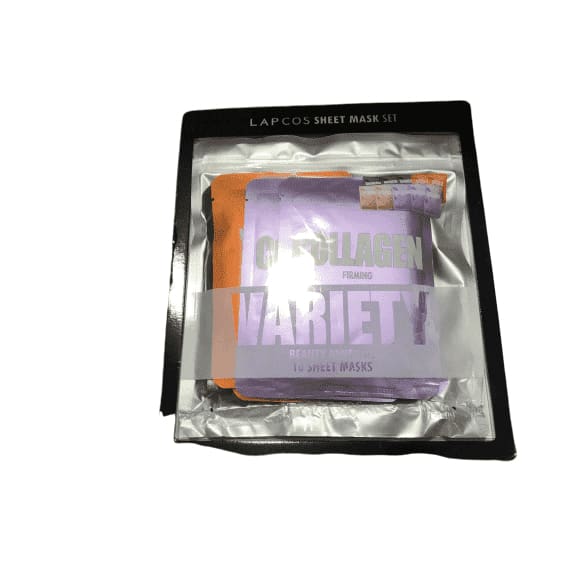 Lapcos Sheet Mask Set Collagen Variety Pack - 10 Masks - ShelHealth.Com